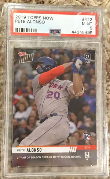 2019 Topps NOW #422 Pete Alonso RC - PSA 9 MINT