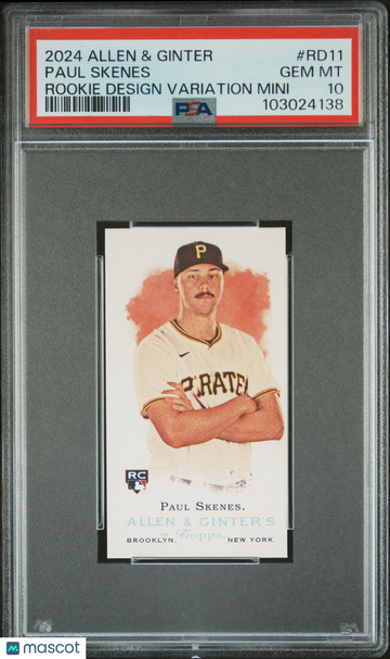 2024 Topps Allen & Ginter Rookie Design Variations Mini Paul Skenes #RD11 PSA 10