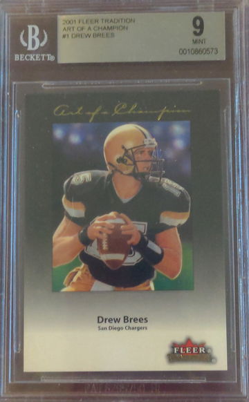 2001 Fleer Tradition Art of a Champion DREW BREES #1