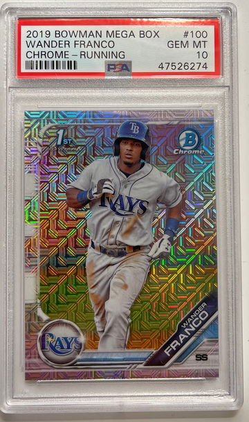 Wander Franco bowman chrome mega psa 10