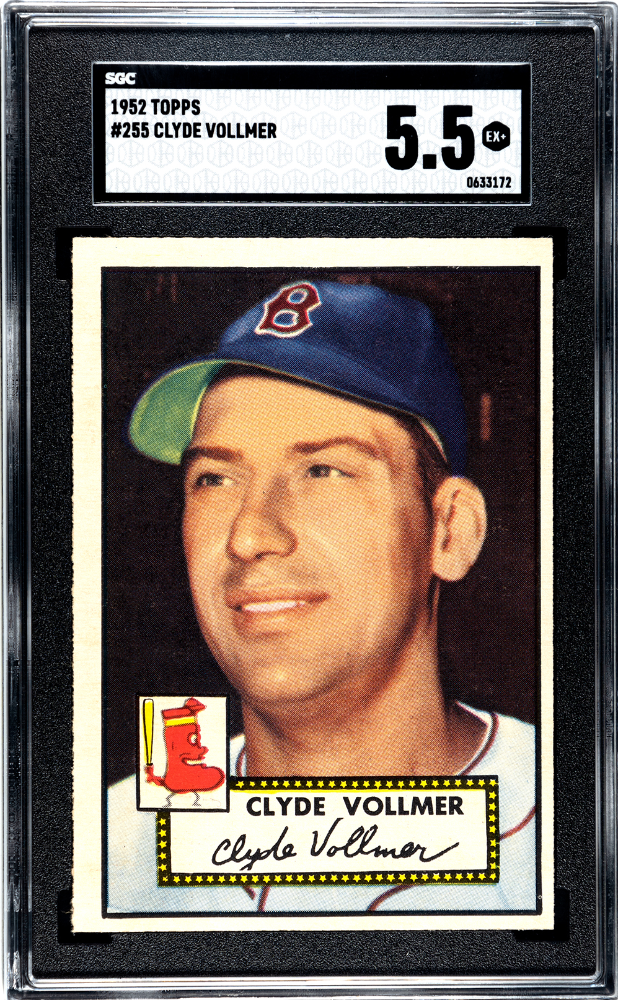 1952 Topps #255 Clyde Vollmer SGC 5.5