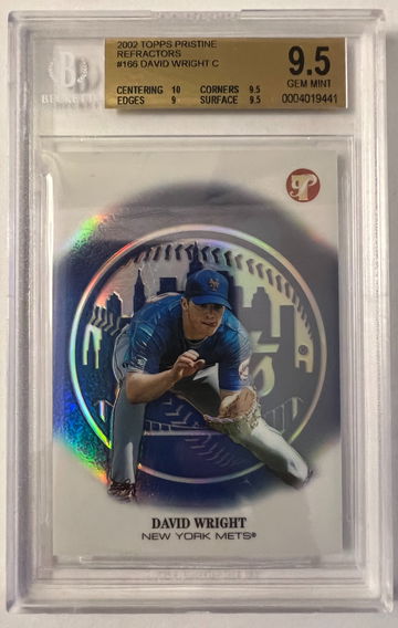 2002 Topps Pristine David Wright Refractor BGS 9.5