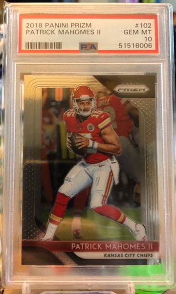 2018 Prizm Patrick Mahomes #102 PSA 10