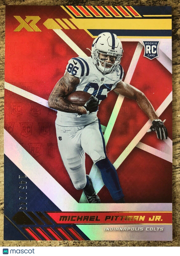 2022 Panini XR #29 RED Parallel SP MICHAEL PITTMAN Jr. Rookie Card RC Colts