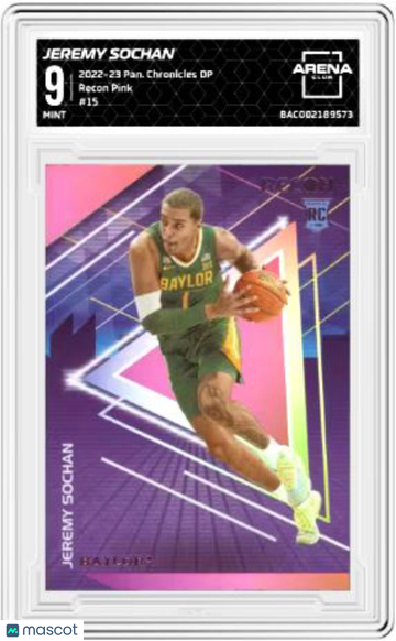 2022-23 Panini Chronicles Draft Picks Jeremy Sochan #15 Recon Pink Arena Club 9