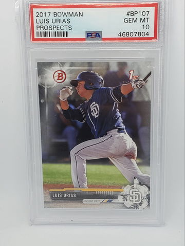 Luis Urias PSA 10 Paper Prospects 1st