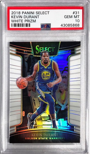 2018 Select Kevin Durant White Prizm #/149