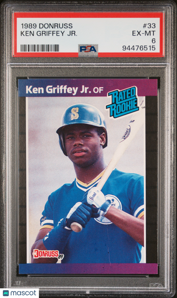 1989 Donruss Ken Griffey JR. #33 PSA 6