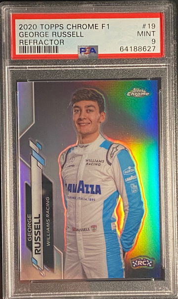 2020 Topps Chrome Sapphire F1 George Russell Rookie RC Refractor Formula 1 