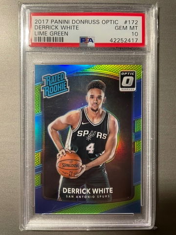 Optic Lime Green Derrick White Rookie PSA 10 Low Pop! 