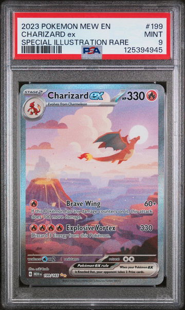 2023 Pokemon Scarlet and Violet 151 Special Illustration Rare Charizard Ex #199 PSA 9