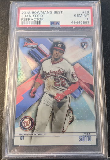2018 Bowmans Best Juan Soto Refractor PSA 10