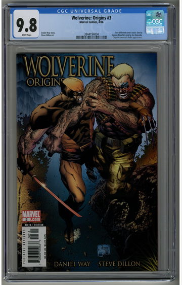 Wolverine: Origins 3 CGC 9.8 Quesada variant 