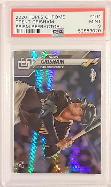 2020 Topps Chrome Trent Grisham - Prism Refractor PSA 9