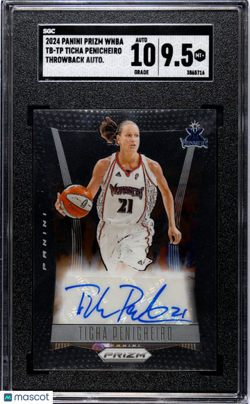 2024 Panini Prizm Wnba Ticha Penicheiro #TB-TP Throwback Autograph SGC 9.5 Auto 10
