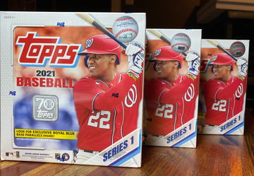 3 2021 Topps Series 1 Baseball Walmart Mega Boxes