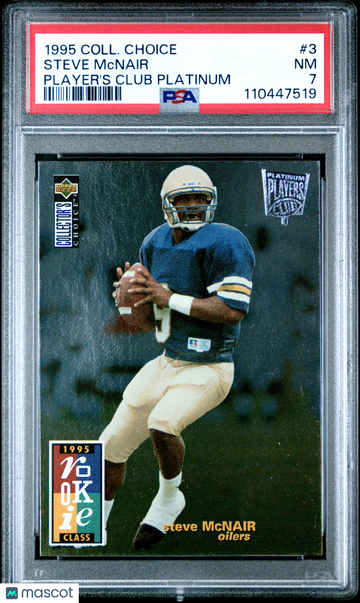 1995 Collector's Choice Steve Mcnair #3 Player's Club Platinum PSA 7