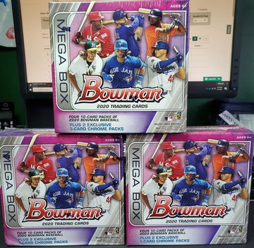 2020 Bowman Mega Box (3) Baseball Witt Dominguez