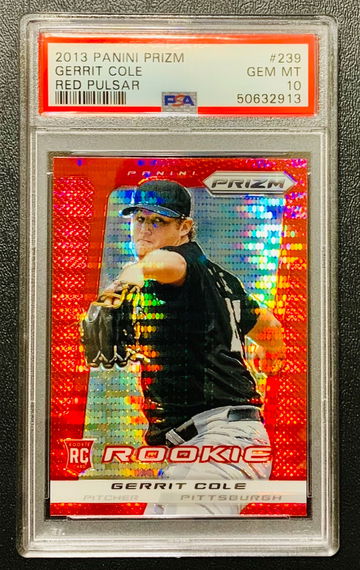 2013 Prizm Gerrit Cole Red Pulsar RC PSA 10 POP 3