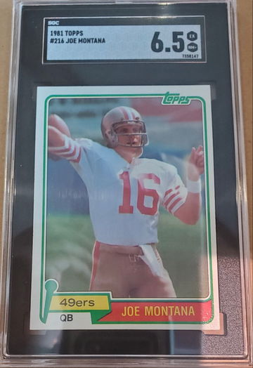1981 Topps Joe Montana SGC 6.5
