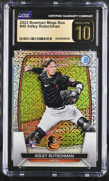2023 BOWMAN ADLEY RUTSCHMAN MEGA BOX #40 CGC 10 BL.D1.06