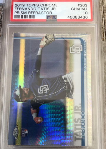2019 Topps Chrome Fernando Tatis Prism Ref PSA 10