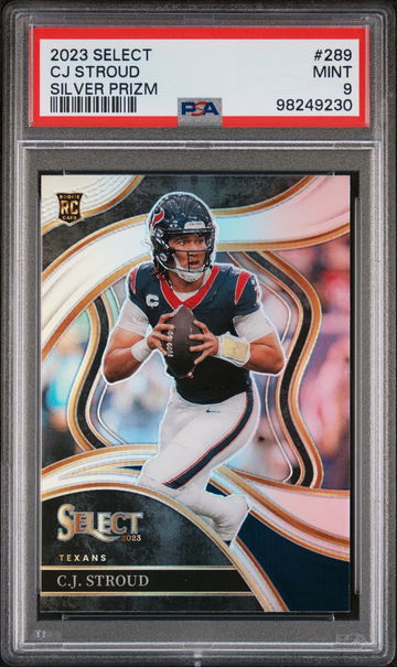 2023 Panini Select Silver Prizm C.J. Stroud #289 RC Club Level PSA 9