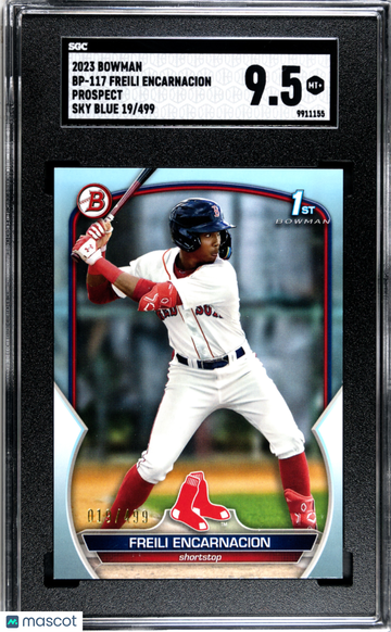 2023 Bowman Freili Encarnacion #BP-117 Pros. Sky Blue /499 SGC 9.5