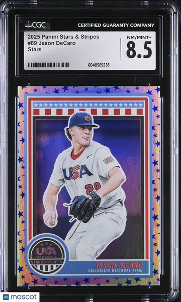 2025 Panini Stars & Stripes Jason DeCaro #89 Stars CGC 8.5