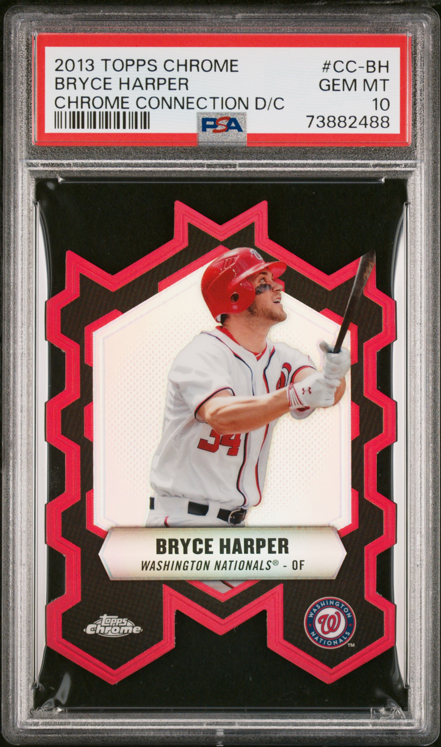Bryce Harper 2013 Topps Chrome Chrome Connection Die-Cut #CC-BH Die-Cut PSA 10