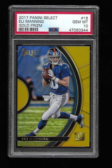 2017 PANINI SELECT ELI MANNING GOLD