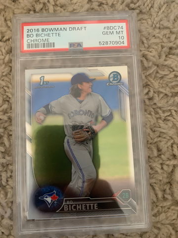 2016 bowman draft bo bichette psa 10