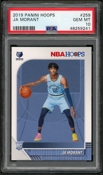 2019 Panini Hoops #259 Ja Morant PSA 10