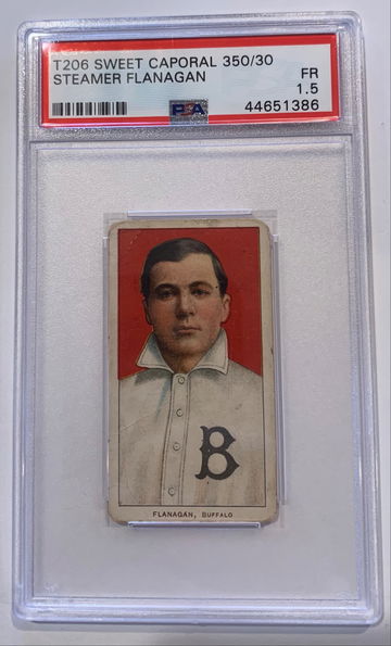 T206 Steamer Flanagan Portrait PSA 1.5 Sweet Caporal 350, Factory 30