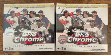 Two - 2020 Topps chrome update mega boxes