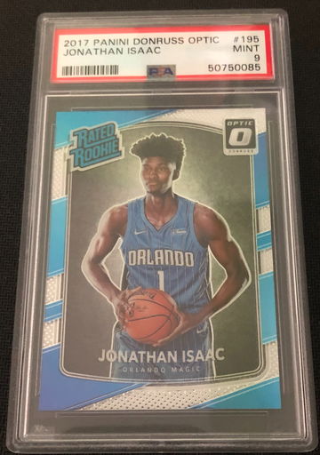 2017 Donruss Optic #195 Jonathan Isaac Rated Rookie RC PSA 9 Mint
