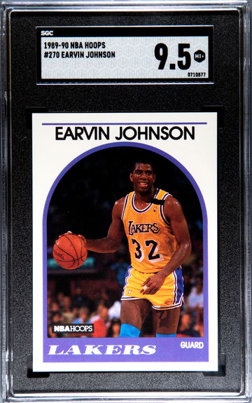 1989-90 Hoops #166 MAGIC JOHNSONSGC 9.5