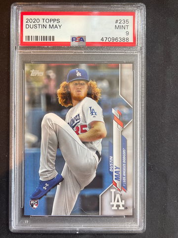 Topps 2020 Dustin May #235 RC PSA 9