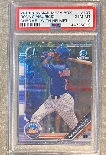 Ronny Mauricio 2019 Bowman Mega Box PSA 10