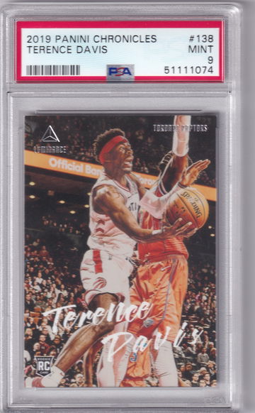 2019 Panini Chronicles Terence Davis Luminance #138 PSA 9