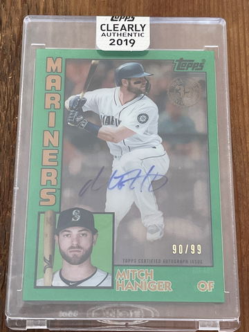 2019 Topps Clearly Authentic Mitch Haniger Auto /99