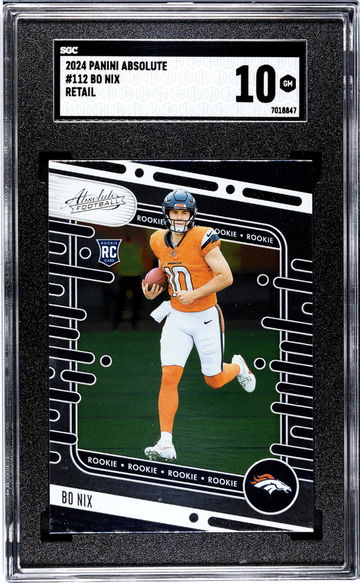 2024 Panini Absolute #112 Bo Nix Retail SGC 10