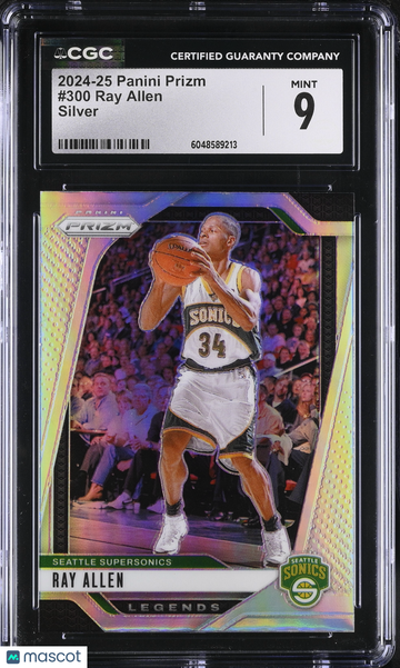 2024-25 Panini Prizm Ray Allen #300 Silver CGC 9