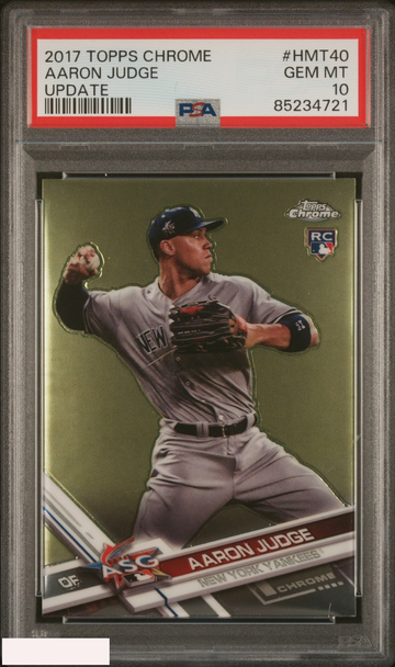 2017 TOPPS CHROME UPDATE AARON JUDGE #HMT40 ROOKIE RC YANKEES PSA 10 GEM MT