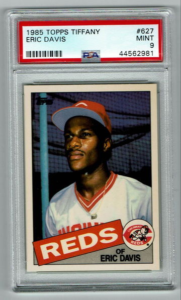 1985 Topps Tiffany Eric Davis PSA 9