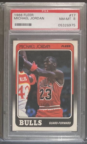 1988 Fleer Michael Jordan PSA 8