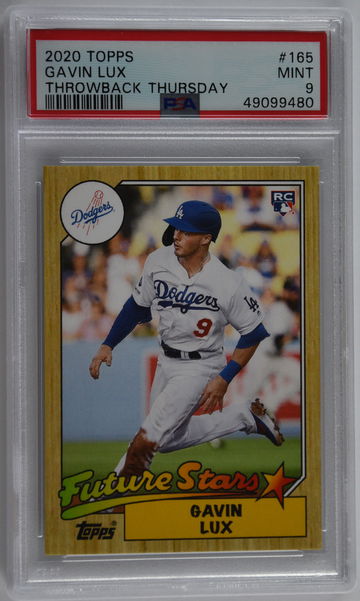 2020 Topps Gavin Lux Throwback Thursday PSA 9 #165