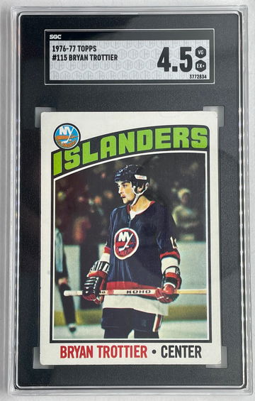 1976-77 Topps #115 Bryan Trottier ROOKIE SGC 4.5 VG-EX+