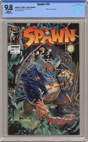 Spawn #34 CBCS 9.8 White Pages, Violator Cover