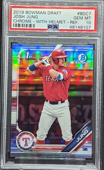 2019 Bowman Draft Josh Jung 1st Refractor PSA 10
